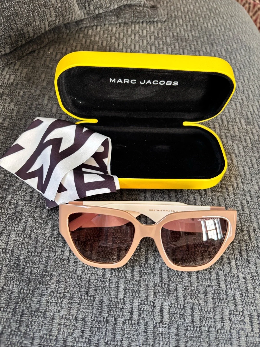 Marc Jacobs Blush Pink Oversized Cat-Eye Sunglasses